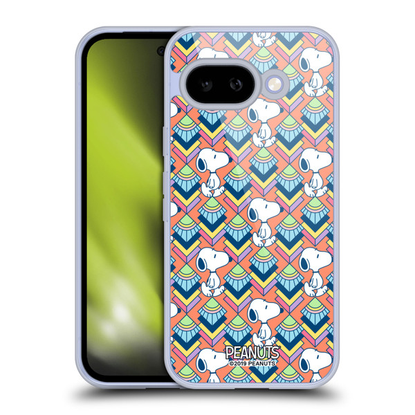 Peanuts Snoopy Deco Dreams Orange Pattern Soft Gel Case for Google Pixel 9A