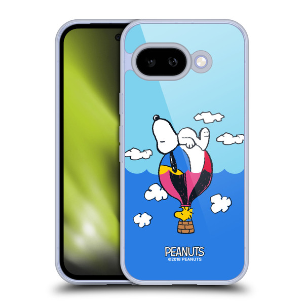 Peanuts Halfs And Laughs Snoopy & Woodstock Balloon Soft Gel Case for Google Pixel 9A