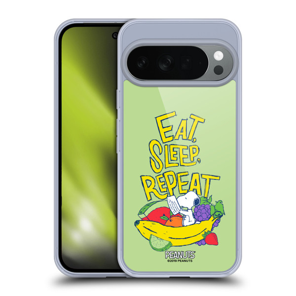 Peanuts Naturally Sweet Eat Sleep Snoopy Soft Gel Case for Google Pixel 10