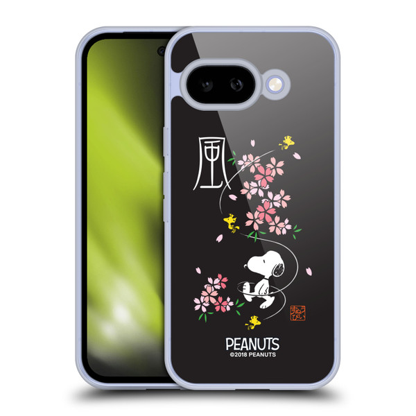 Peanuts Oriental Snoopy Cherry Blossoms Soft Gel Case for Google Pixel 9A