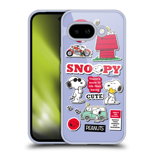 Peanuts Trends Snoopy Sticker Print Soft Gel Case for Google Pixel 9A
