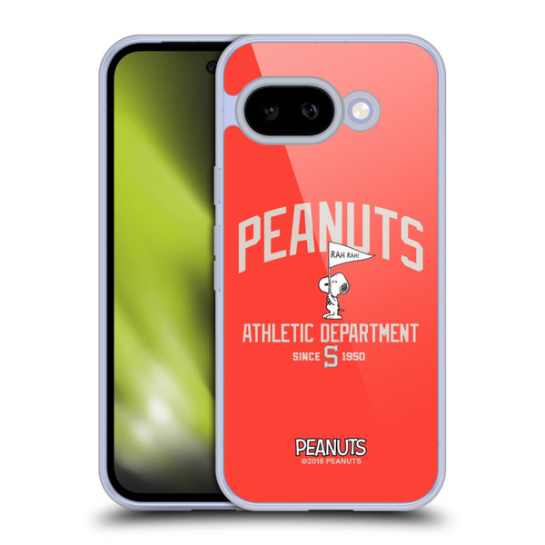 Peanuts Varsity Sports Snoopy Athletic Department Soft Gel Case for Google Pixel 9A