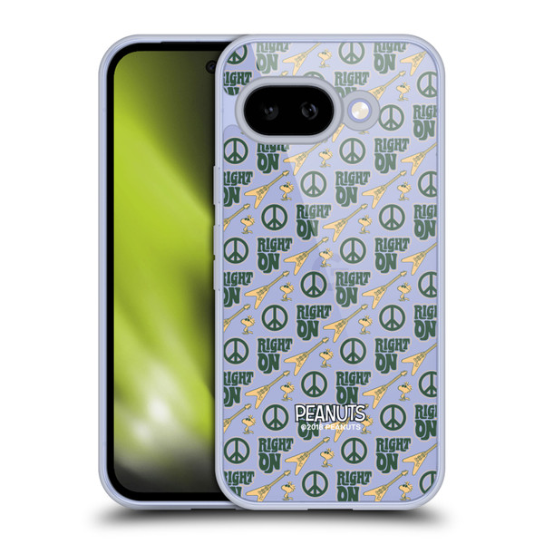 Peanuts Woodstock 50th Right On Pattern Soft Gel Case for Google Pixel 9A