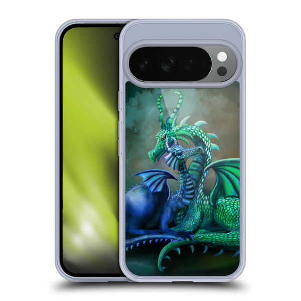 Rose Khan Mythic Scale Series Green And Blue Soft Gel Case for Google Pixel 10