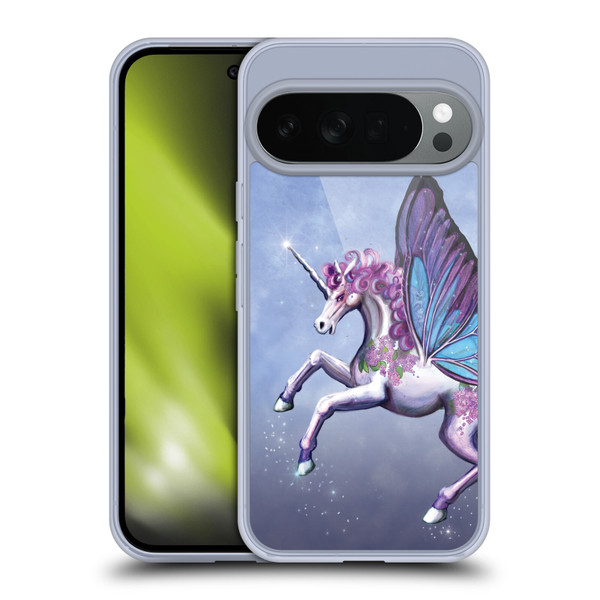 Rose Khan Unicorns Lilac Purple Butterfly Soft Gel Case for Google Pixel 10