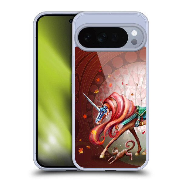 Rose Khan Unicorns Autumn Orange Soft Gel Case for Google Pixel 10 Pro XL