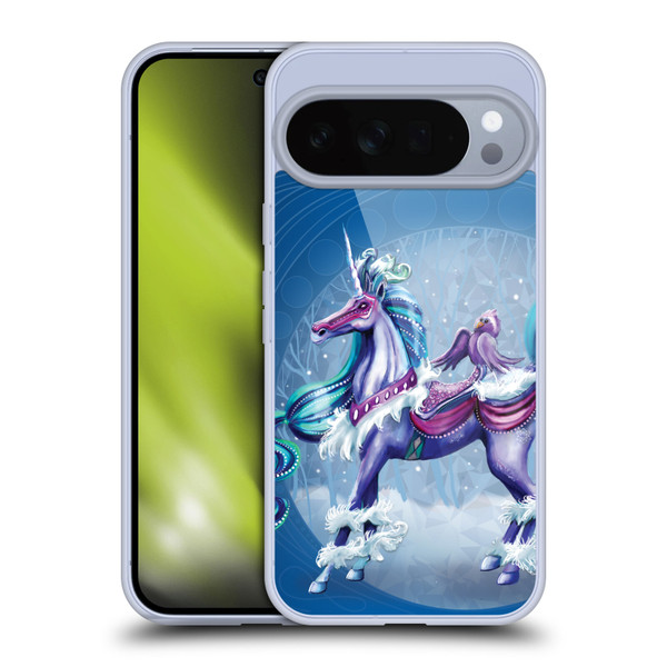 Rose Khan Unicorns Winter Blue Soft Gel Case for Google Pixel 10 Pro XL