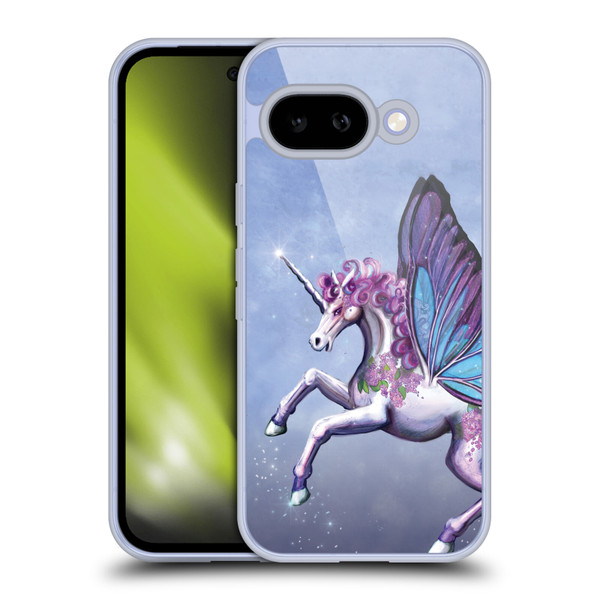 Rose Khan Unicorns Lilac Purple Butterfly Soft Gel Case for Google Pixel 9A