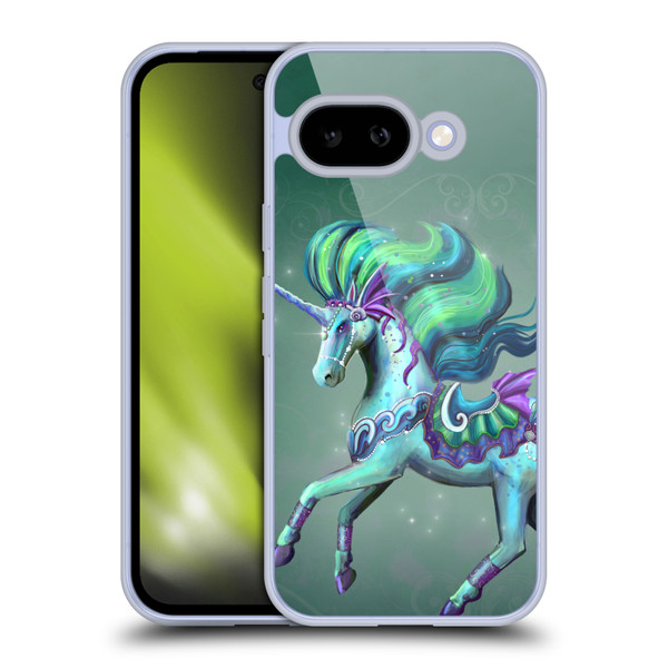 Rose Khan Unicorns Sea Green Soft Gel Case for Google Pixel 9A