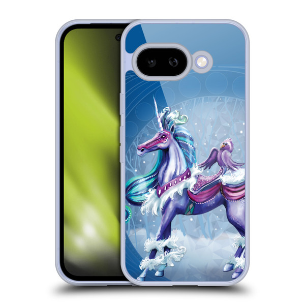 Rose Khan Unicorns Winter Blue Soft Gel Case for Google Pixel 9A