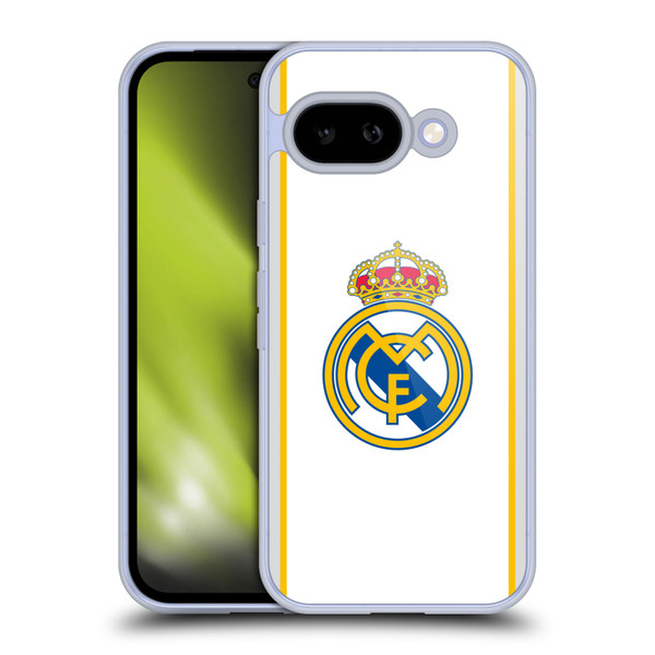 Real Madrid CF Badge White Soft Gel Case for Google Pixel 9A