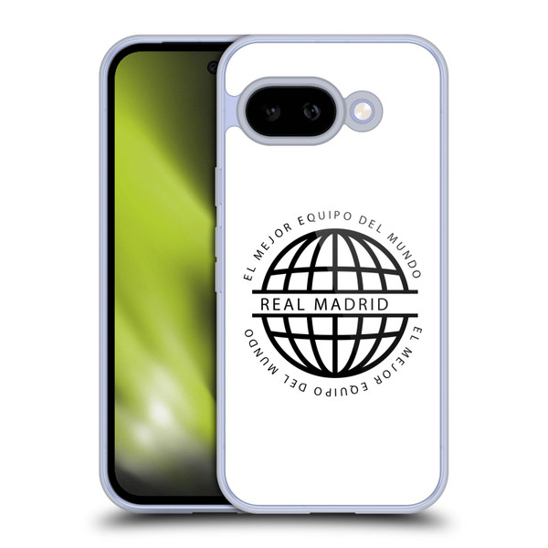 Real Madrid CF Legend Black Logo Soft Gel Case for Google Pixel 9A