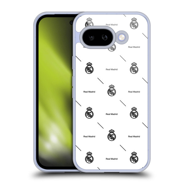 Real Madrid CF Legend Black Logo Pattern Soft Gel Case for Google Pixel 9A