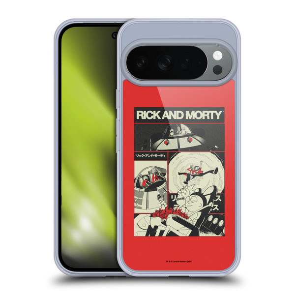 Rick And Morty Duo Graphics The Space Cruiser Collage Soft Gel Case for Google Pixel 10