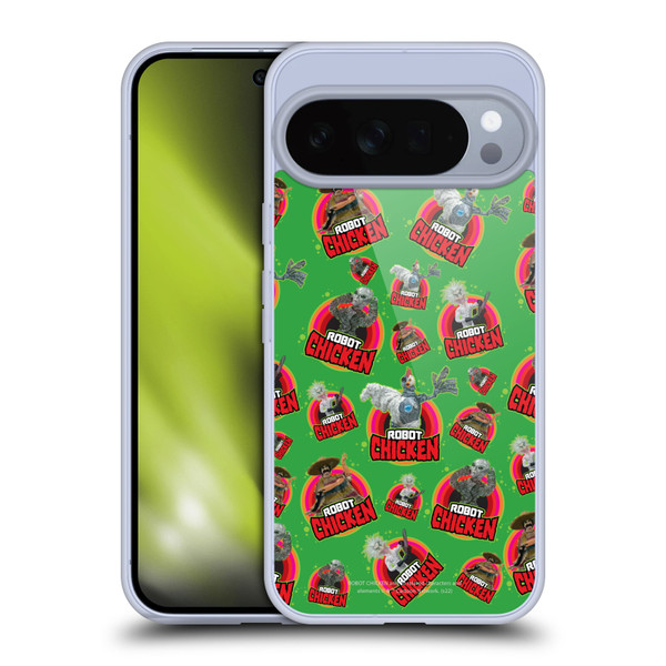 Robot Chicken Graphics Icons Soft Gel Case for Google Pixel 10 Pro XL
