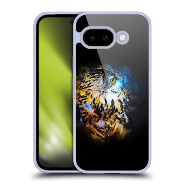 Riza Peker Animal Abstract Owl Splash Soft Gel Case for Google Pixel 9A