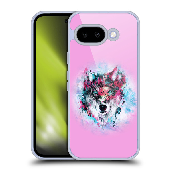 Riza Peker Animal Abstract Wolf Art Soft Gel Case for Google Pixel 9A