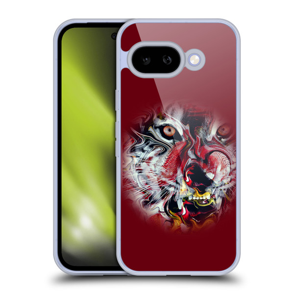 Riza Peker Animal Abstract Warm Tiger Soft Gel Case for Google Pixel 9A