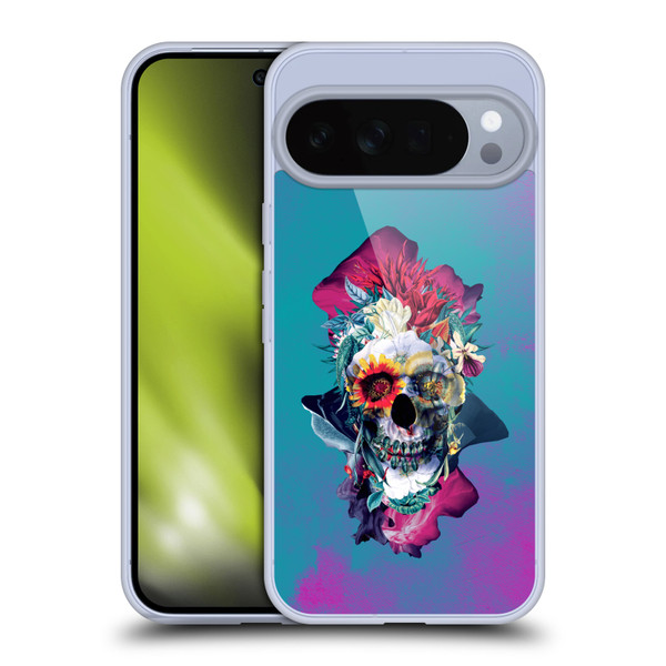 Riza Peker Skulls 5 Blue Soft Gel Case for Google Pixel 10 Pro XL