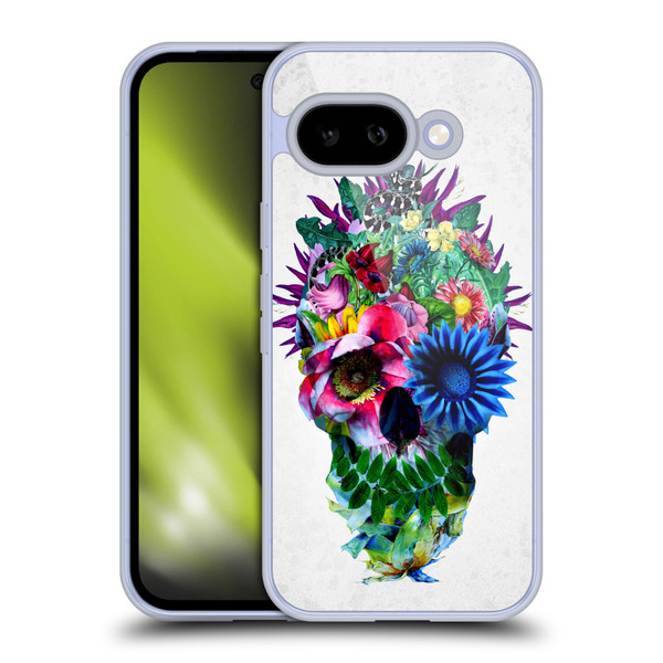 Riza Peker Skulls 5 Floral Soft Gel Case for Google Pixel 9A