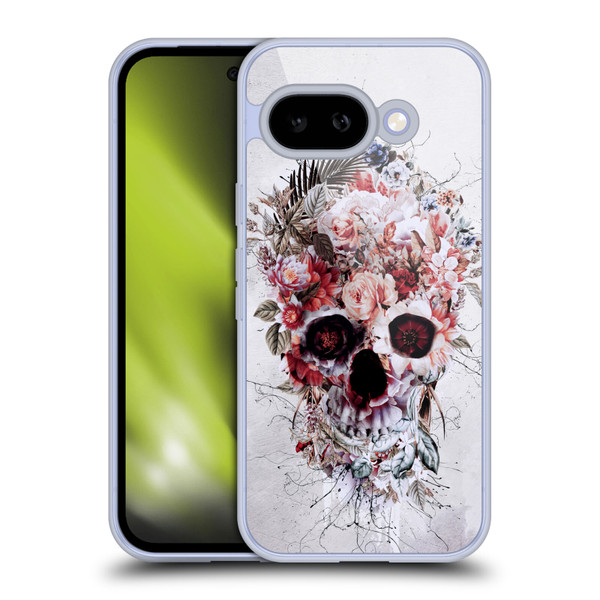 Riza Peker Skulls 5 Floral 2 Soft Gel Case for Google Pixel 9A