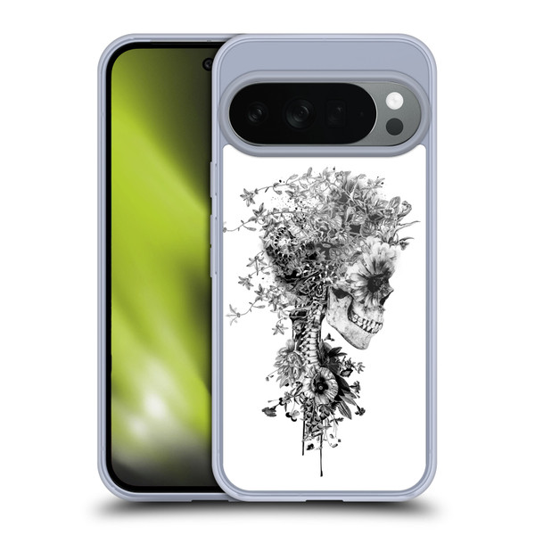 Riza Peker Skulls 6 Black And White Soft Gel Case for Google Pixel 10