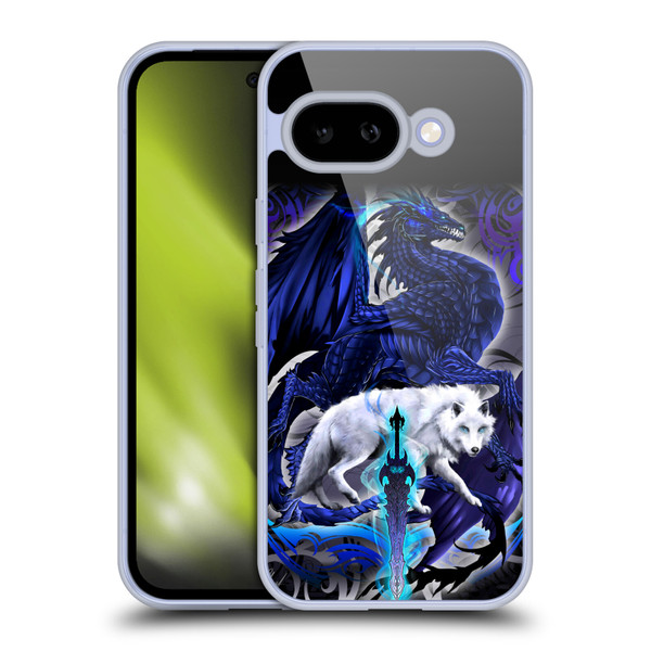 Ruth Thompson Dragons with Swords Alpha Blade & Fantasy Wolf Soft Gel Case for Google Pixel 9A