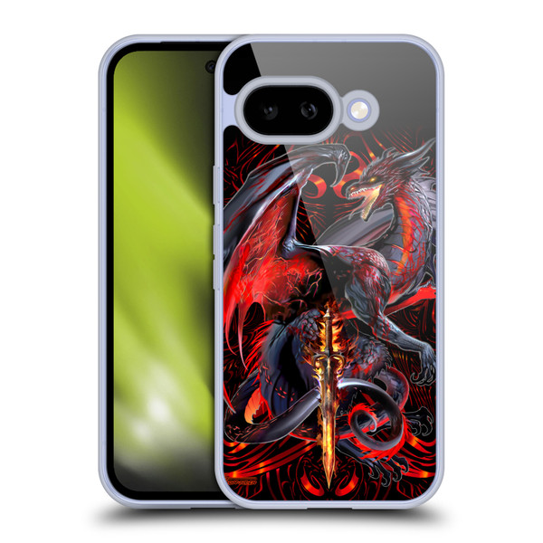 Ruth Thompson Dragons with Swords Widow Blade Soft Gel Case for Google Pixel 9A