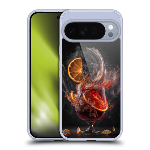 Spacescapes Cocktails Gin Explosion, Negroni Soft Gel Case for Google Pixel 10 Pro XL