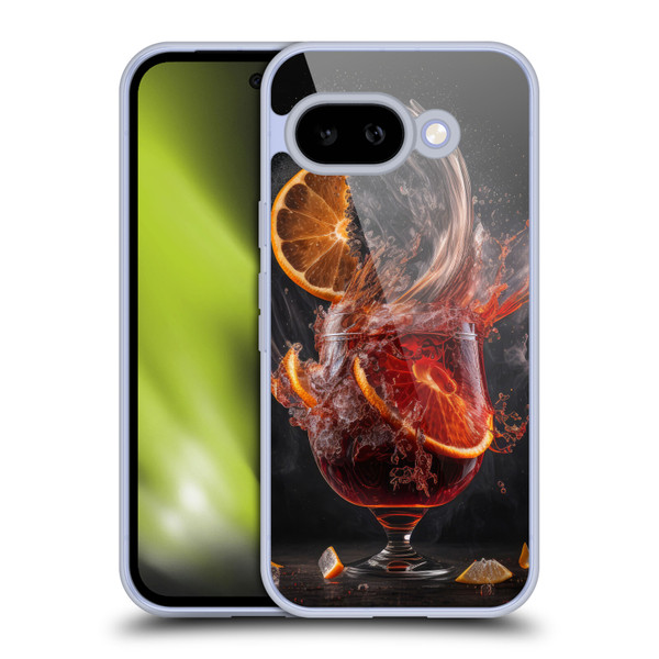 Spacescapes Cocktails Gin Explosion, Negroni Soft Gel Case for Google Pixel 9A