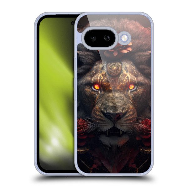 Spacescapes Floral Lions Crimson Pride Soft Gel Case for Google Pixel 9A