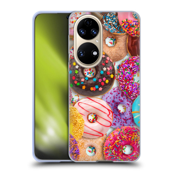Aimee Stewart Colourful Sweets Donut Noms Soft Gel Case for Huawei P50