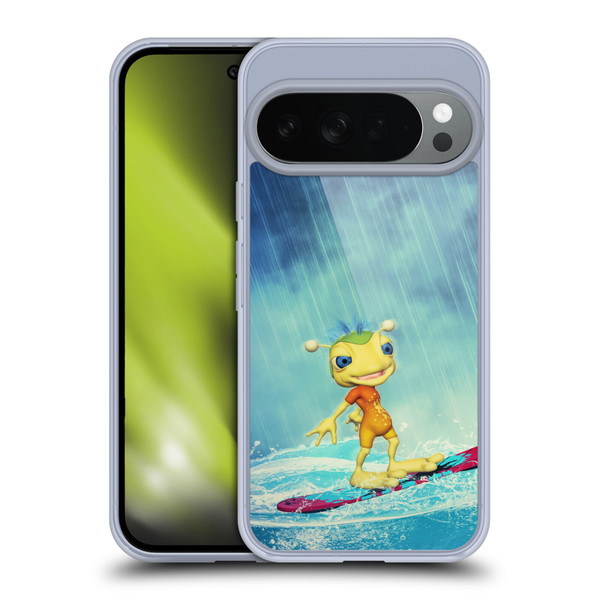 Simone Gatterwe Angels And Fairies Surfing Alien Soft Gel Case for Google Pixel 10