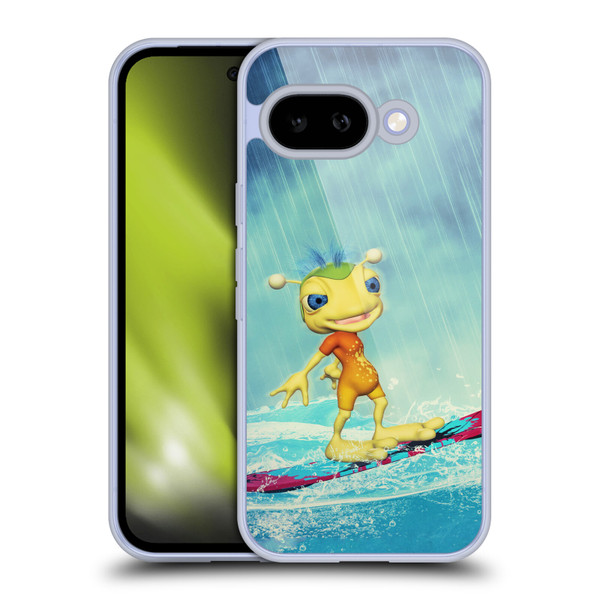Simone Gatterwe Angels And Fairies Surfing Alien Soft Gel Case for Google Pixel 9A