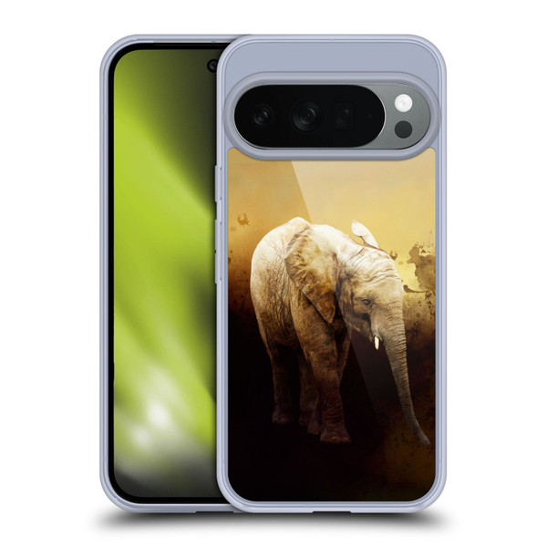Simone Gatterwe Animals Elephant Calf Soft Gel Case for Google Pixel 10