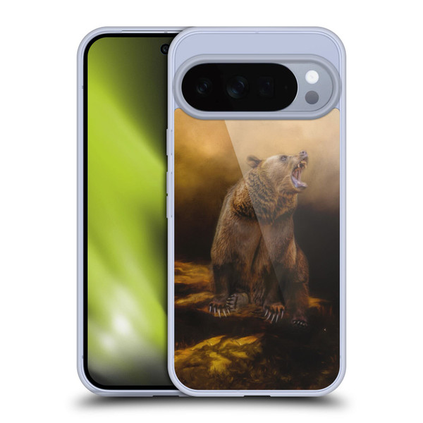 Simone Gatterwe Animals Roaring Grizzly Bear Soft Gel Case for Google Pixel 10 Pro XL