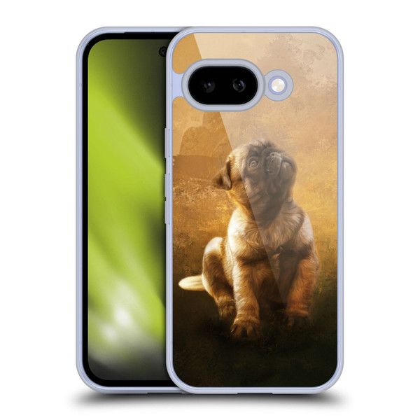 Simone Gatterwe Animals Pug Puppy Soft Gel Case for Google Pixel 9A