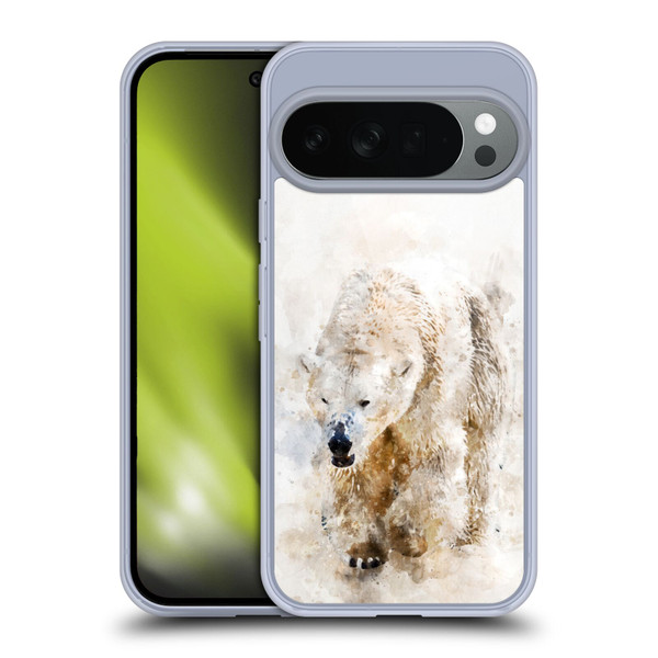 Simone Gatterwe Animals 2 Abstract Polar Bear Soft Gel Case for Google Pixel 10