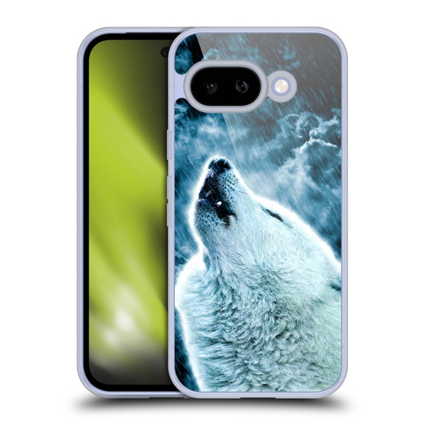 Simone Gatterwe Animals 2 Howling Wolf Soft Gel Case for Google Pixel 9A