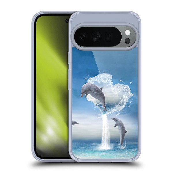 Simone Gatterwe Dolphins Lovers Soft Gel Case for Google Pixel 10