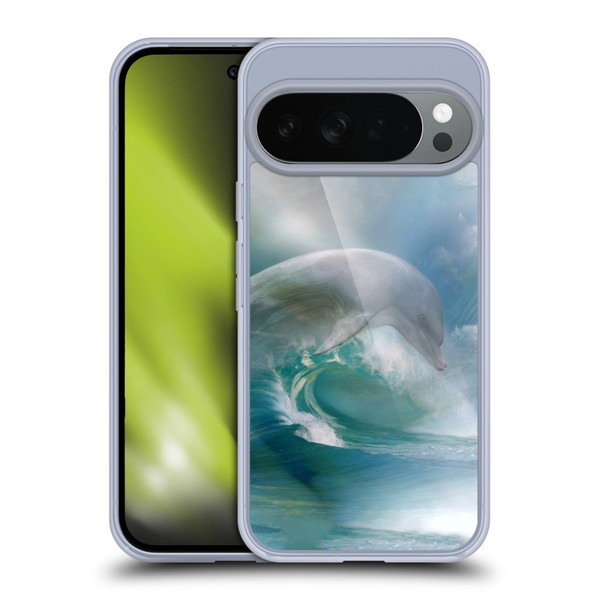Simone Gatterwe Dolphins Ocean Waves Soft Gel Case for Google Pixel 10