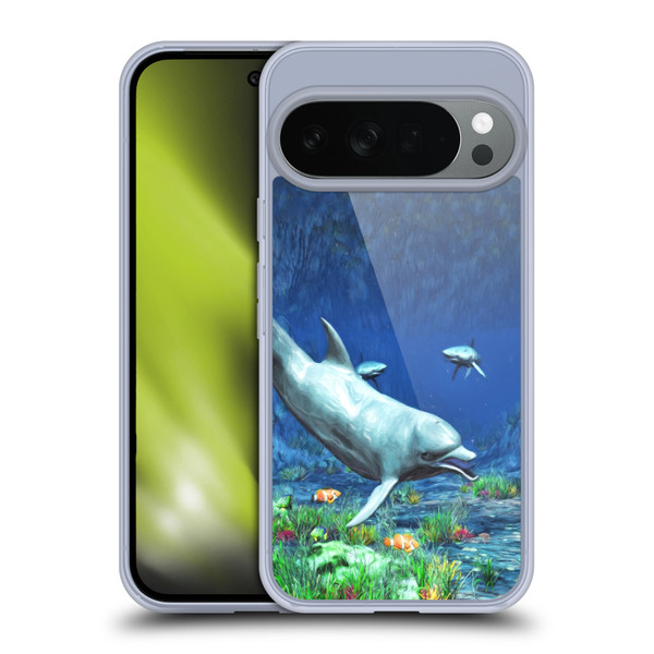 Simone Gatterwe Dolphins Underwater Soft Gel Case for Google Pixel 10