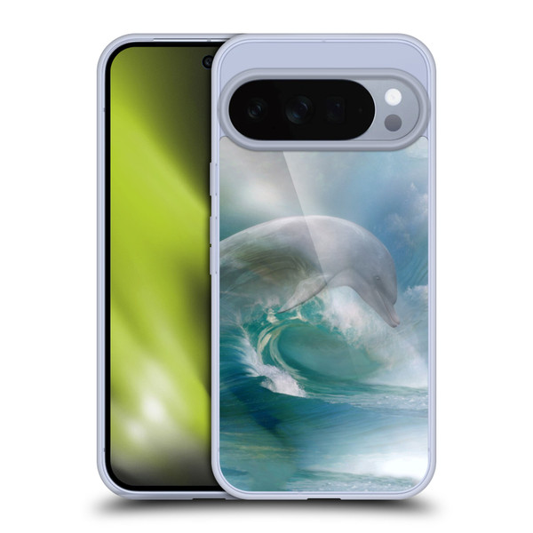 Simone Gatterwe Dolphins Ocean Waves Soft Gel Case for Google Pixel 10 Pro XL