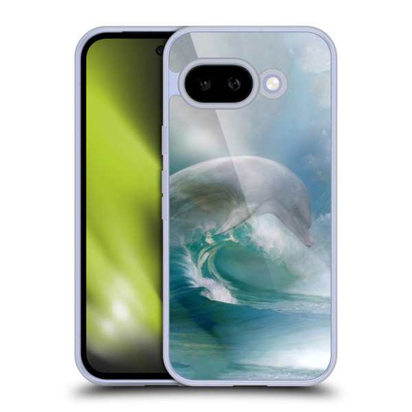 Simone Gatterwe Dolphins Ocean Waves Soft Gel Case for Google Pixel 9A