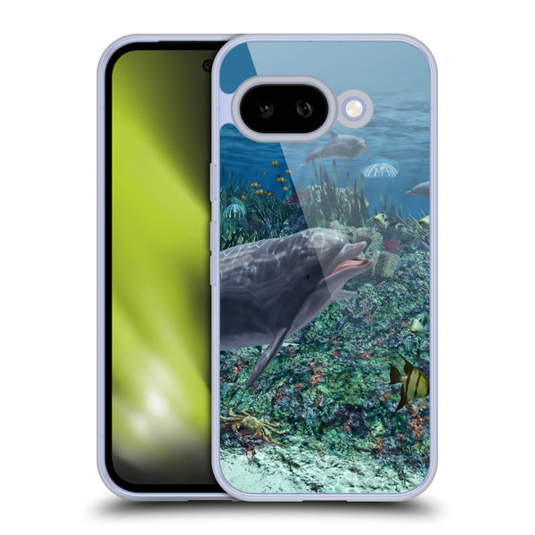 Simone Gatterwe Dolphins Reef Play Soft Gel Case for Google Pixel 9A