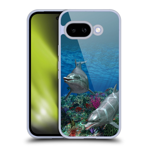 Simone Gatterwe Dolphins Twins Soft Gel Case for Google Pixel 9A
