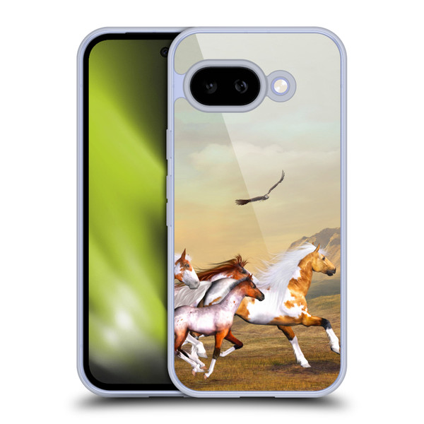 Simone Gatterwe Horses Wild Herd Soft Gel Case for Google Pixel 9A