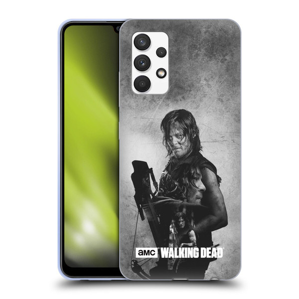 AMC The Walking Dead Double Exposure Daryl Soft Gel Case for Samsung Galaxy A32 (2021)
