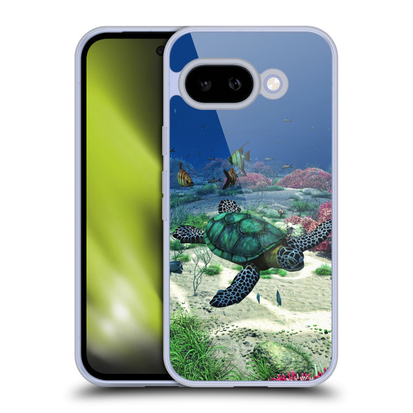 Simone Gatterwe Life In Sea Turtle Soft Gel Case for Google Pixel 9A