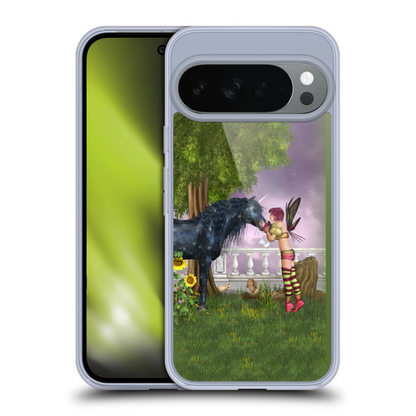 Simone Gatterwe Pegasus And Unicorns Last Black Unicorn Soft Gel Case for Google Pixel 10